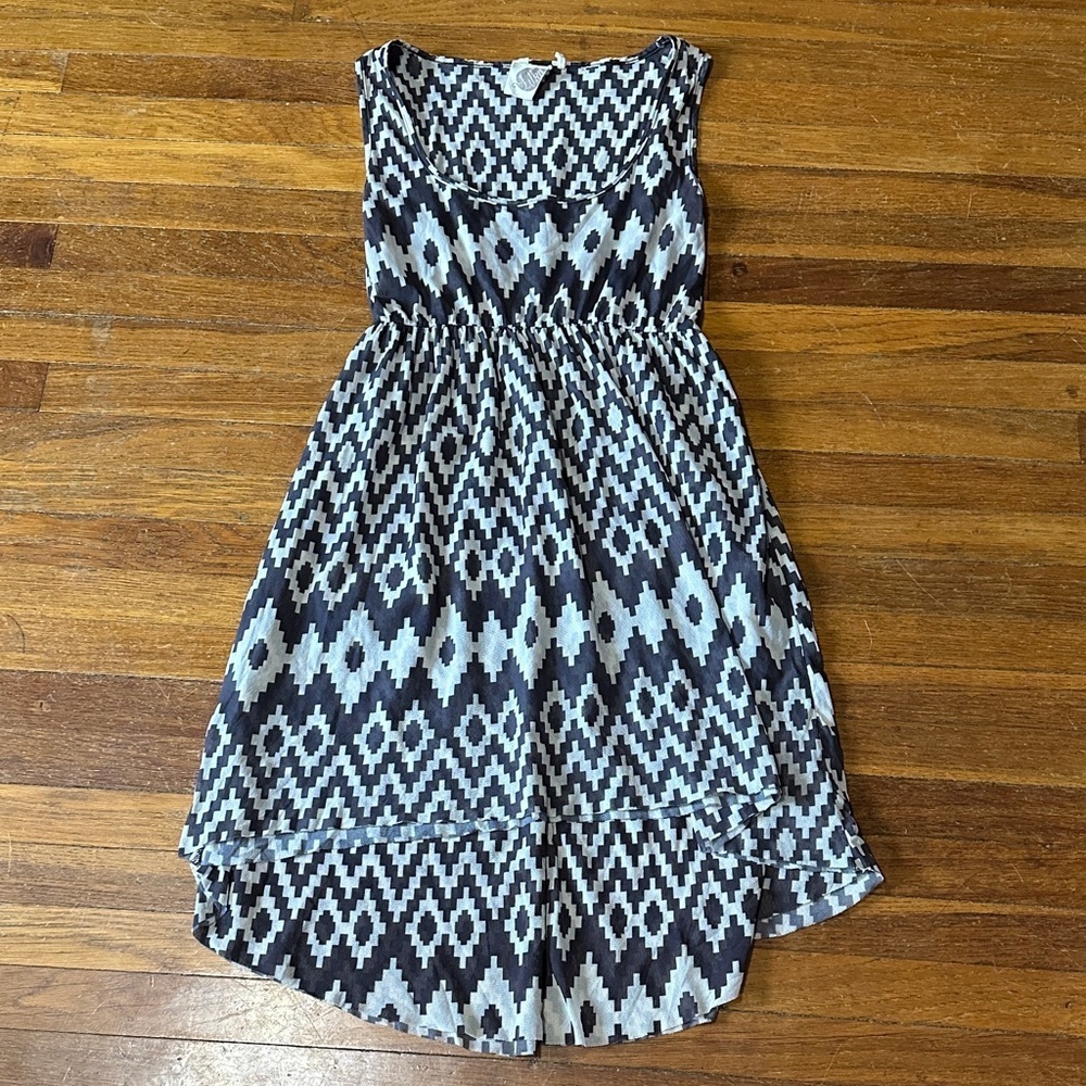 Lilka Anthropologie Women’s Geometric Pattern Sleeveless Dress, Gauzy, Large